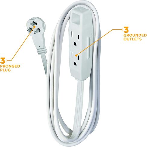 Woods 385 0385 SJTW Yard Master Deck Extension Cord أقدام بيج، 40 قدم، قدم in Kuwait