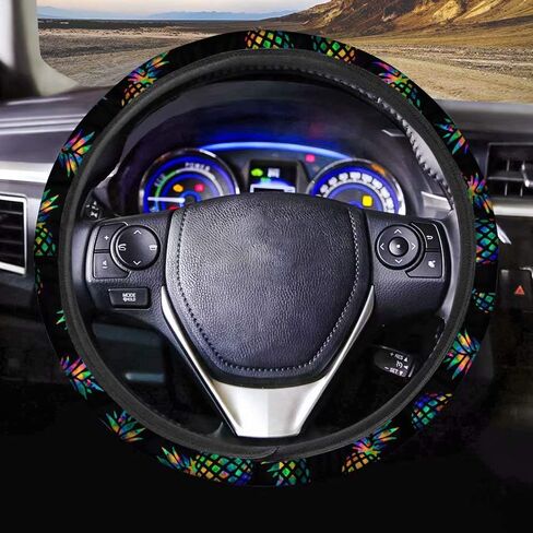 Red Aztec Steering Wheel Cover Native Indian Auto Interior Universal Car Accessories Neoprene Anti-Slip Car Steering Wheel Cover in Saudi Arabia