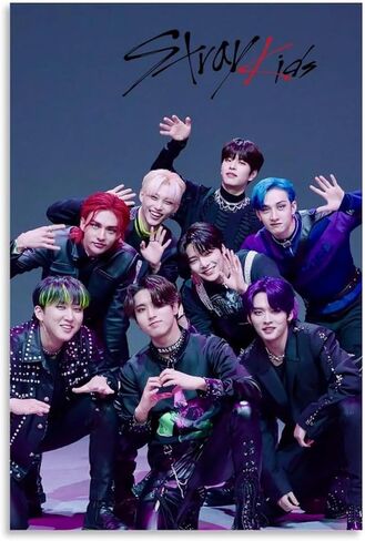 غلاف ألبوم الموسيقى NaSsui ملصق ضال للأطفال مجموعة الأولاد الكوريين جدار الفن الديكور قماش ملصق غرفة نوم الفن غير المؤطرة 12 × 18 بوصة (30 × 45 سم) in Kuwait