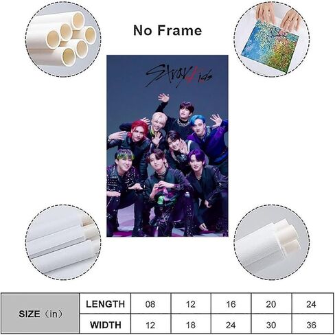 غلاف ألبوم الموسيقى NaSsui ملصق ضال للأطفال مجموعة الأولاد الكوريين جدار الفن الديكور قماش ملصق غرفة نوم الفن غير المؤطرة 12 × 18 بوصة (30 × 45 سم) in Kuwait