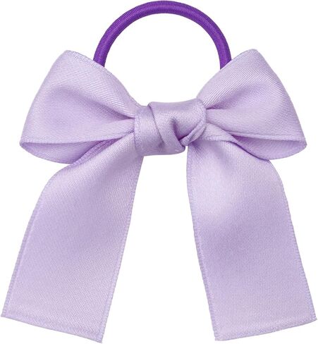 Baby Girl Toddlers Hair Bows Elastic Hair Tie Accessories Girls Teens Kids Bow Ponytail Holder Rubber Hair Bands - Set of 2 (Pink) in Saudi Arabia