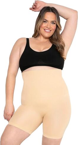 Conturve High Waisted Body Shaper Shorts - Shapewear for Women Tummy Control Small to Plus-Size in Saudi Arabia