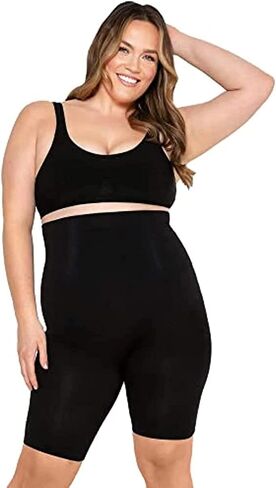 Conturve High Waisted Body Shaper Shorts - Shapewear for Women Tummy Control Small to Plus-Size in Saudi Arabia