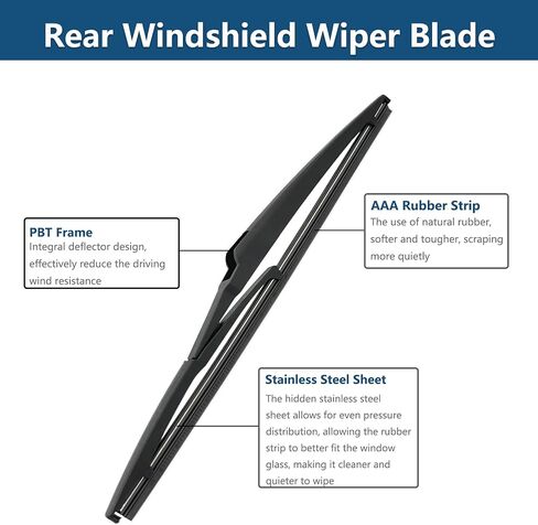Rear Windshield Wipers Blade Arm Set for Scion XB 2008-2015,Toyota Yaris 2007-2014 Back Glass Wiper Arm Blade Replacements All Seasons Fit, Replacement OE: 85241-12130, 85242-52040 in Saudi Arabia