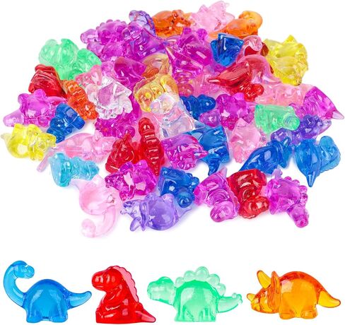 DomeStar 1LB Diving Gem Pool Toys, 120-125PCS Kids Diving Toys Marine Animal Underwater Acrylic Gemstones Set for Kids Swimming Pool Party Favors in Saudi Arabia