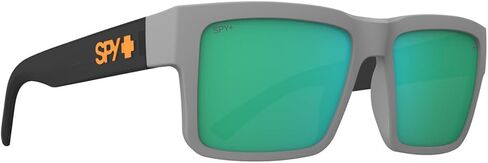 SPY Unisex-Adult Round Montana Matte Gray/Translu Black Happy Brnz Light GRN Mirror, Multi, One Size in Saudi Arabia
