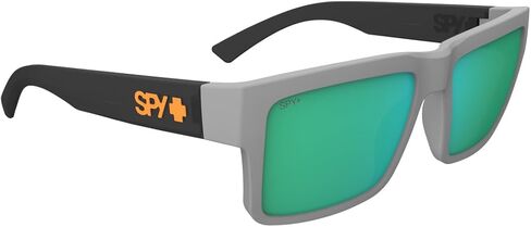 SPY Unisex-Adult Round Montana Matte Gray/Translu Black Happy Brnz Light GRN Mirror, Multi, One Size in Saudi Arabia