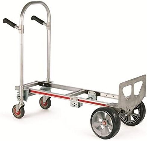 شاحنة يدوية قابلة للتحويل Magliner GMK16UAE، عجلات صغيرة متشابكة، سعة تحميل 500 رطل، طول 47-1/2 بوصة × عرض 21 بوصة × ارتفاع 51 بوصة in Kuwait