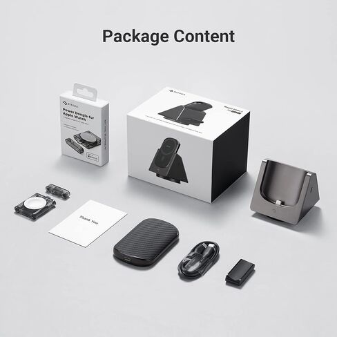 قاعدة شحن PITAKA 3 في 1، قاعدة شحن Apple لأجهزة iPhone 15/14/13/12، وAir Pods Pro/3/2، وساعة Apple مع حزمة بطارية Magsafe المحمولة [MagEZ Slider 2] in Kuwait