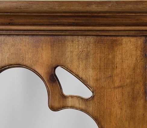 Kate and Laurel Mirabela Farmhouse Casual Wood Framed Decorative Arch Wall Mirror, White in Saudi Arabia