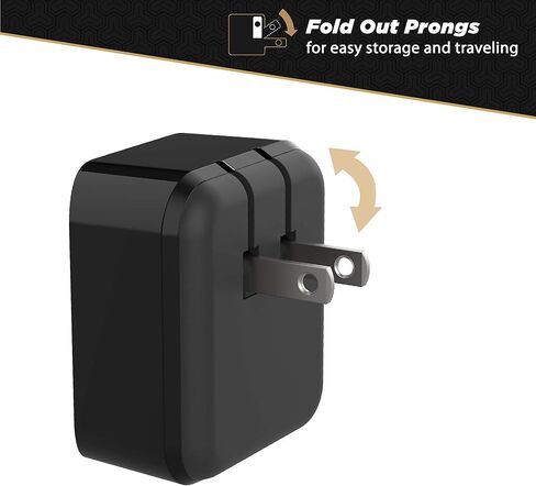 Scosche HPDC20-SP Fast Charger PowerVolt 20W Mini Cube USB-C, Wall Adapter for Phone, 4X Faster Power Charge, Portable Outlet Plug, Black in Saudi Arabia