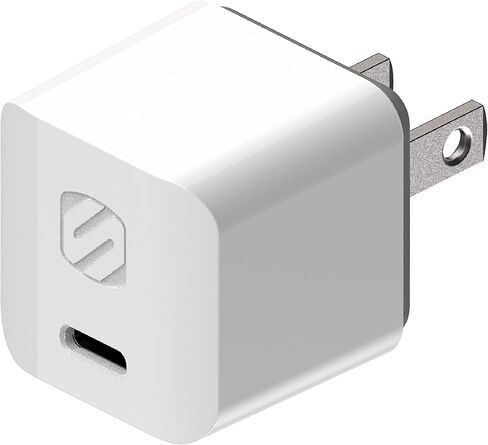 Scosche HPDC20-SP Fast Charger PowerVolt 20W Mini Cube USB-C, Wall Adapter for Phone, 4X Faster Power Charge, Portable Outlet Plug, Black in Saudi Arabia