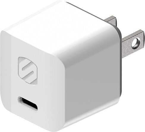 Scosche HPDC30MWT-SP Powervolt 30W USB Type-C Wall Charger Compatible with Power Delivery 3.0, 2.0, and Standard USB-C Devices, Fast Charging, White in Kuwait