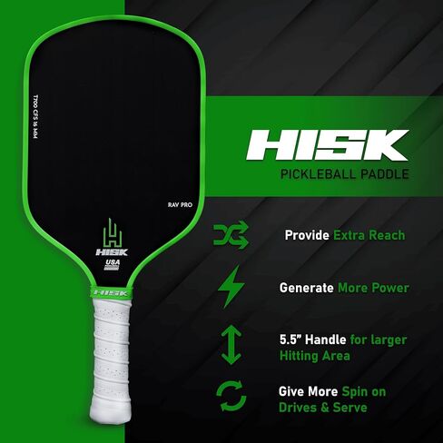 RAV PRO Pickleball Paddle - Ultimate HIGH END 16mm Japanese Toray T700 Raw Carbon Fiber CFS w/Excellent GRIT Roughness Texture, Aero Dynamic Curve, USAPA Approved, Non Slip Grip in Saudi Arabia