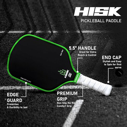 RAV PRO Pickleball Paddle - Ultimate HIGH END 16mm Japanese Toray T700 Raw Carbon Fiber CFS w/Excellent GRIT Roughness Texture, Aero Dynamic Curve, USAPA Approved, Non Slip Grip in Saudi Arabia