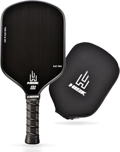 مجداف RAV PRO Pickleball - نهاية عالية 16 مم من ألياف الكربون الخام اليابانية Toray T700 CFS مع ملمس خشن ممتاز، منحنى ديناميكي ايرو، معتمد من USAPA، قبضة غير قابلة للانزلاق in Saudi Arabia