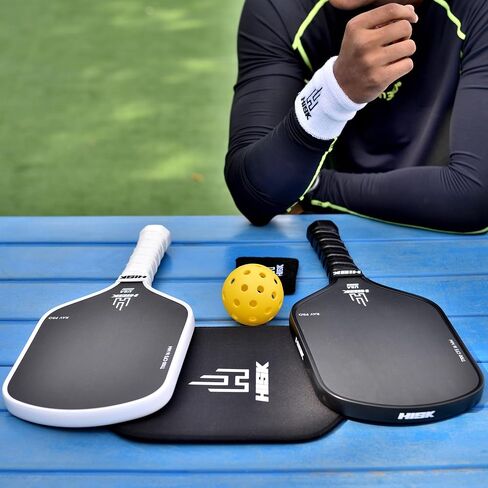 مجداف RAV PRO Pickleball - نهاية عالية 16 مم من ألياف الكربون الخام اليابانية Toray T700 CFS مع ملمس خشن ممتاز، منحنى ديناميكي ايرو، معتمد من USAPA، قبضة غير قابلة للانزلاق in Saudi Arabia