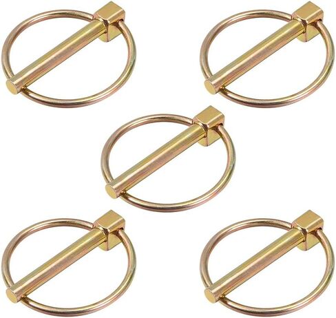 uxcell Linch Pin with Ring - 6mm x 43mm Trailer Pins Assortment Kit for Boat Kayak Canoe Trailer Tractor Trolley Horsebox 5Pcs in Saudi Arabia