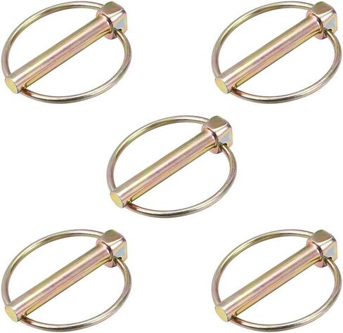uxcell Linch Pin with Ring - 6mm x 43mm Trailer Pins Assortment Kit for Boat Kayak Canoe Trailer Tractor Trolley Horsebox 5Pcs in Saudi Arabia