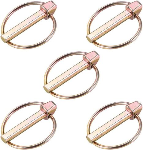 uxcell Linch Pin with Ring - 6mm x 43mm Trailer Pins Assortment Kit for Boat Kayak Canoe Trailer Tractor Trolley Horsebox 5Pcs in Saudi Arabia