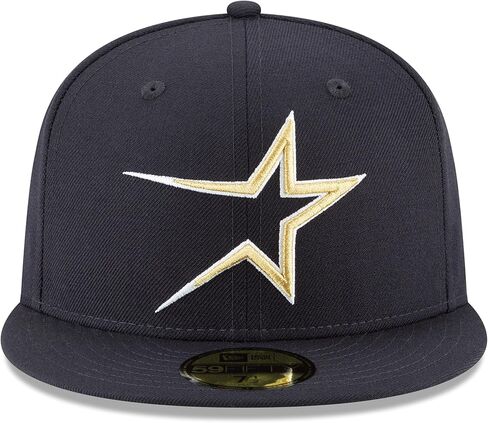 New Era MLB 59FIFTY Cooperstown Authentic Collection Fitted On Field Game Cap Hat (7 3/8, Houston Astros Navy Cooperstown) in Saudi Arabia