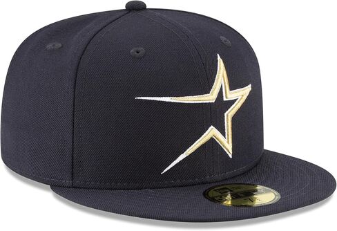 New Era MLB 59FIFTY Cooperstown Authentic Collection Fitted On Field Game Cap Hat (7 3/8, Houston Astros Navy Cooperstown) in Saudi Arabia