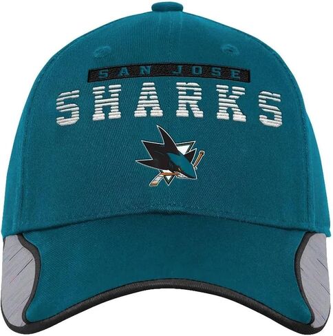 Outerstuff San Jose Sharks شباب بنين بنات مقاس الفريق قبعة Snapback قابلة للتعديل in Saudi Arabia