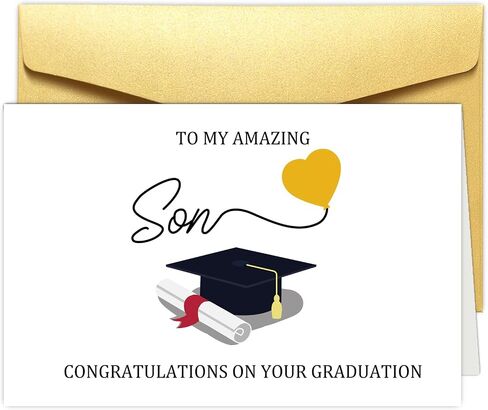 Graduation Card for Him Her, Congratulations Card for New Graduate, Sweet Grad Card, All The Best Wishes for You in Saudi Arabia