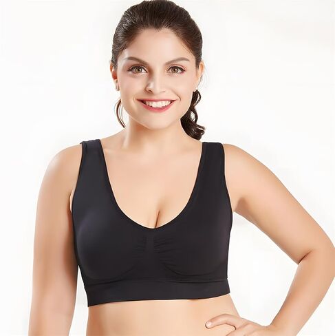 Sports Bras for Women High Support Women's Yoga Bras High Impact Plus Size Large Bust Back Perspiration Breathable in Saudi Arabia