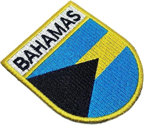 BP0208ET BR44 علم جزر البهاما شعار الدرع 100% رقعة مطرزة بالحديد أو الخياطة in Kuwait