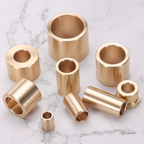 uxcell 2pcs Sleeve Bearings 1/2" Bore x 1" OD x 11/16" Length, Self-Lubricating Brass Bushings in Saudi Arabia