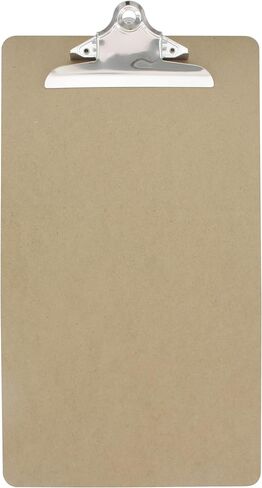 Emraw Legal Size Wood Clipboards (16.5 x 8.5) Flat Hanging Hardboard Set with Sturdy Clip for School, Office, Work, Home, Hospital - 1 Pack in Saudi Arabia