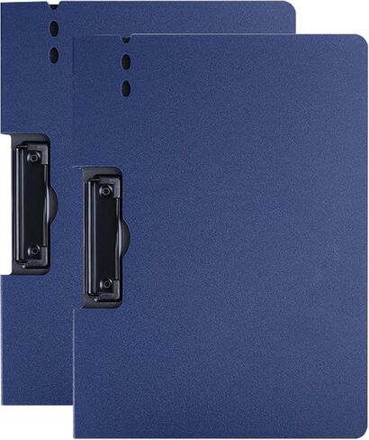 A4 Clipboard with Cover, 2 Pack Foldable Clipboards Folder Document Organiser for Business, Office, Nursing, Restaurant - Blue in Kuwait