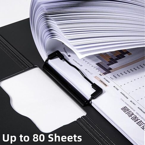 A4 Clipboard with Cover, 2 Pack Foldable Clipboards Folder Document Organiser for Business, Office, Nursing, Restaurant - Blue in Kuwait