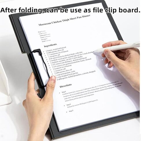 A4 Clipboard with Cover, 2 Pack Foldable Clipboards Folder Document Organiser for Business, Office, Nursing, Restaurant - Blue in Kuwait