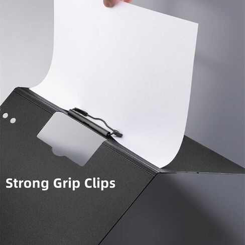 A4 Clipboard with Cover, 2 Pack Foldable Clipboards Folder Document Organiser for Business, Office, Nursing, Restaurant - Blue in Kuwait