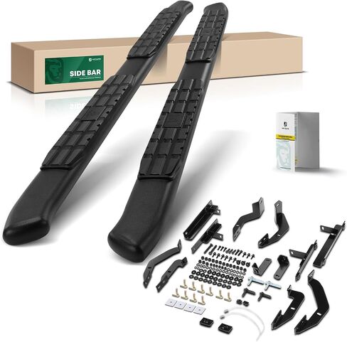 YHTAUTO 4.25" Running Boards Side Step Bars Fit Ford Maverick 2022-2024(Include Hybrid Model), Crew Cab, Textured Black Steel, Truck Side Step Rails Off Road Exterior Accessories in Saudi Arabia