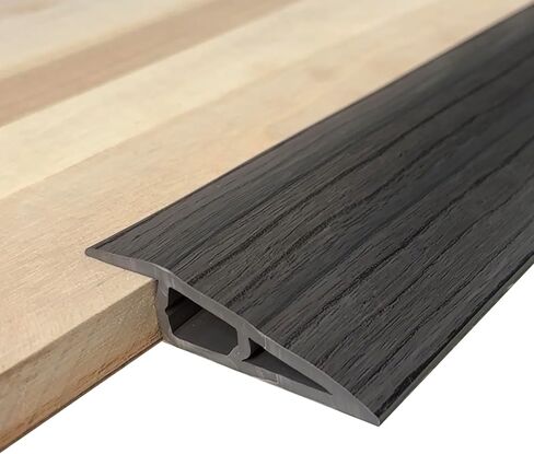 Floor-Transition-Strip Door-Threshold-Ramp 36 inch, Threshold 1/2'' ~ 3/5'', Thresholds Ramps for Doorways, Vinyl-Transition-Strip for Door/Floor (Black, 36 in) in Saudi Arabia