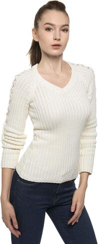 AmélieBoutik سترة نسائية من القطن برقبة على شكل حرف V ورباط على الكتف in Kuwait