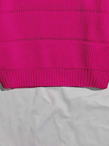 Floerns Women's Solid Rib Knit Drop Shoulder Long Sleeve Crop Pullover Sweater Top in Saudi Arabia