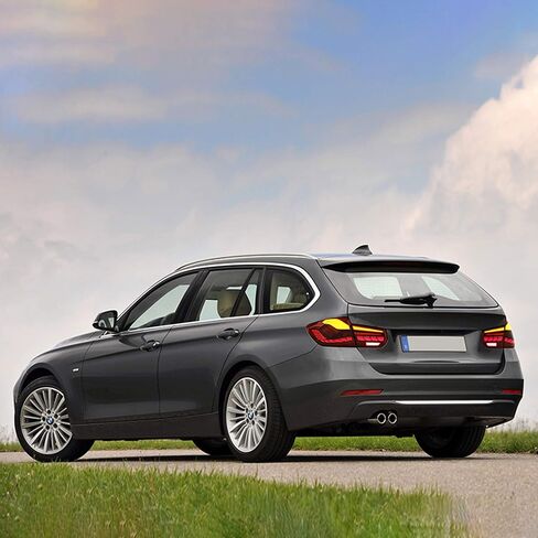 مصابيح VLAND OLED الخلفية متوافقة مع BMW 3-Series F30 F35 F80 Sedan 2013-2018 (ليس لـ 2015 328i F30) مع إشارات الانعطاف المتسلسلة الكهرمانية وإضاءة الرسوم المتحركة الديناميكية الحمراء ثلاثية الأبعاد (أنماط حمراء واضحة) in Saudi Arabia