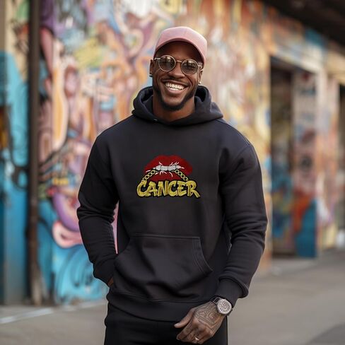 Poppin' Red Lip "Gemini" with Gold Metallic Chain, Size 4", Iron-On Embroidered Patch, Astrology Zodiac Patch, DIY in Kuwait