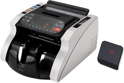 GStar Money Counter with UV/MG/IR Counterfeit Bill Detection Plus External Display with Warranty, American Brand, American Seller (1200 Notes/Min. & Total Value Count Function) in Saudi Arabia