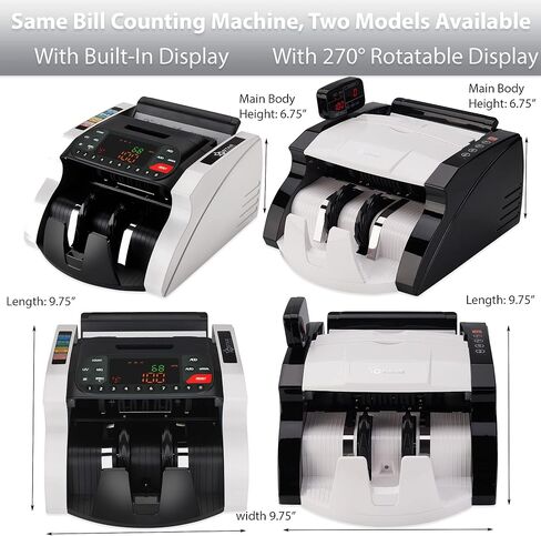 GStar Money Counter with UV/MG/IR Counterfeit Bill Detection Plus External Display with Warranty, American Brand, American Seller (1200 Notes/Min. & Total Value Count Function) in Saudi Arabia
