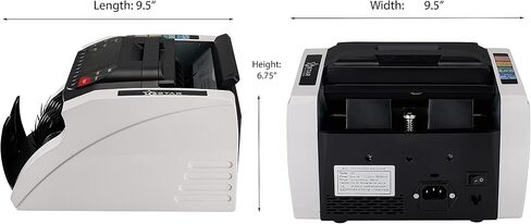 GStar Money Counter with UV/MG/IR Counterfeit Bill Detection Plus External Display with Warranty, American Brand, American Seller (1200 Notes/Min. & Total Value Count Function) in Saudi Arabia