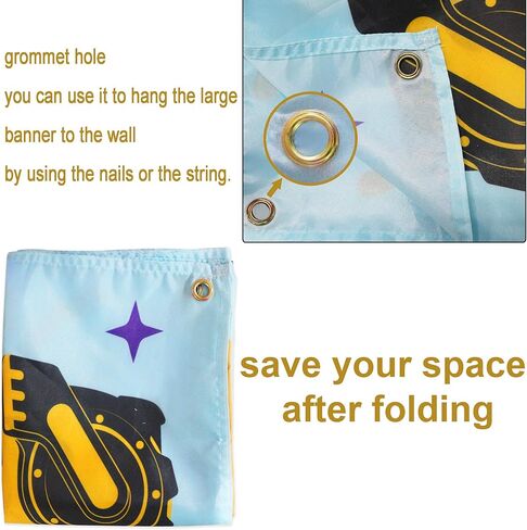 لافتة عيد الأب السعيد - مقاس كبير 70 بوصة × 39 بوصة - لافتة خلفية لعيد الأب - لوازم ديكورات حفلات عيد الأب - خلفية كشك للصور العائلية لعيد الأب in Kuwait