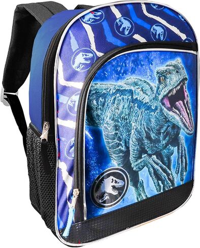 حقيبة ظهر Fast Forward Jurassic مع صندوق غداء - حزمة مع حقيبة ظهر Jurassic World، وصندوق غداء Jurassic Park، وحقيبة مياه، وملصقات الديناصورات، والمزيد | حقيبة ظهر تي ريكس مع صندوق غداء in Saudi Arabia