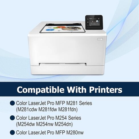 خرطوشة حبر سوداء عالية الإنتاجية 202X بديلة لـ HP 202X CF500X تعمل مع حبر الطابعة HP Color Laserjet Pro M254dw، Color Laserjet Pro MFP M281cdw، M281fdw (عبوة من قطعتين) in Saudi Arabia