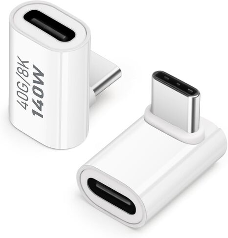 USB C Adapter 40Gbps (2 Pack), USB C Male to Male Adapter USB 4.0 Type C Adapter Data Transfer Connector Compatible for iPhone 15, Thunderbolt 3, Samsung, MacBook and More USB-C Devices in Saudi Arabia