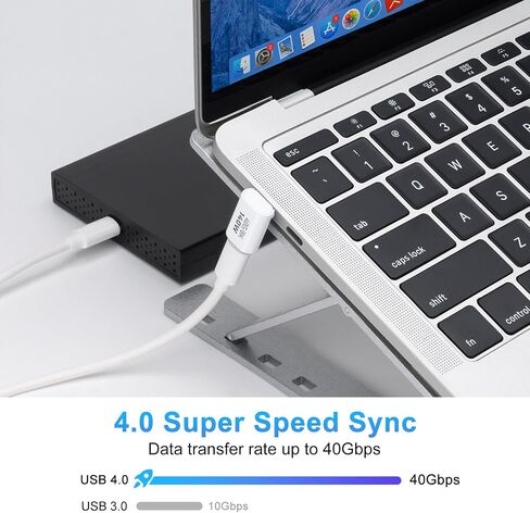 USB C Adapter 40Gbps (2 Pack), USB C Male to Male Adapter USB 4.0 Type C Adapter Data Transfer Connector Compatible for iPhone 15, Thunderbolt 3, Samsung, MacBook and More USB-C Devices in Saudi Arabia
